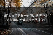 49图库澳门更新一对照，世界杯小组赛新疆队关键球员突然被保护