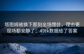 塔图姆被换下那刻全场愣住，理由更现场都安静了：49tk数据给了答案