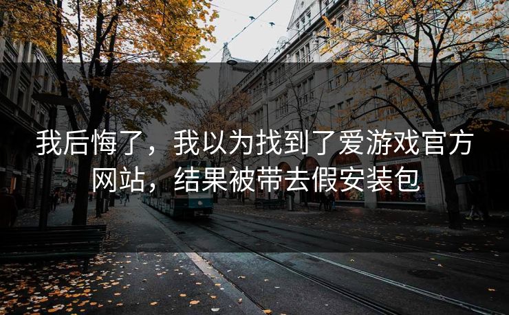 我后悔了，我以为找到了爱游戏官方网站，结果被带去假安装包